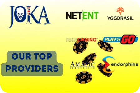 joka casino top content providers and relevant statistics